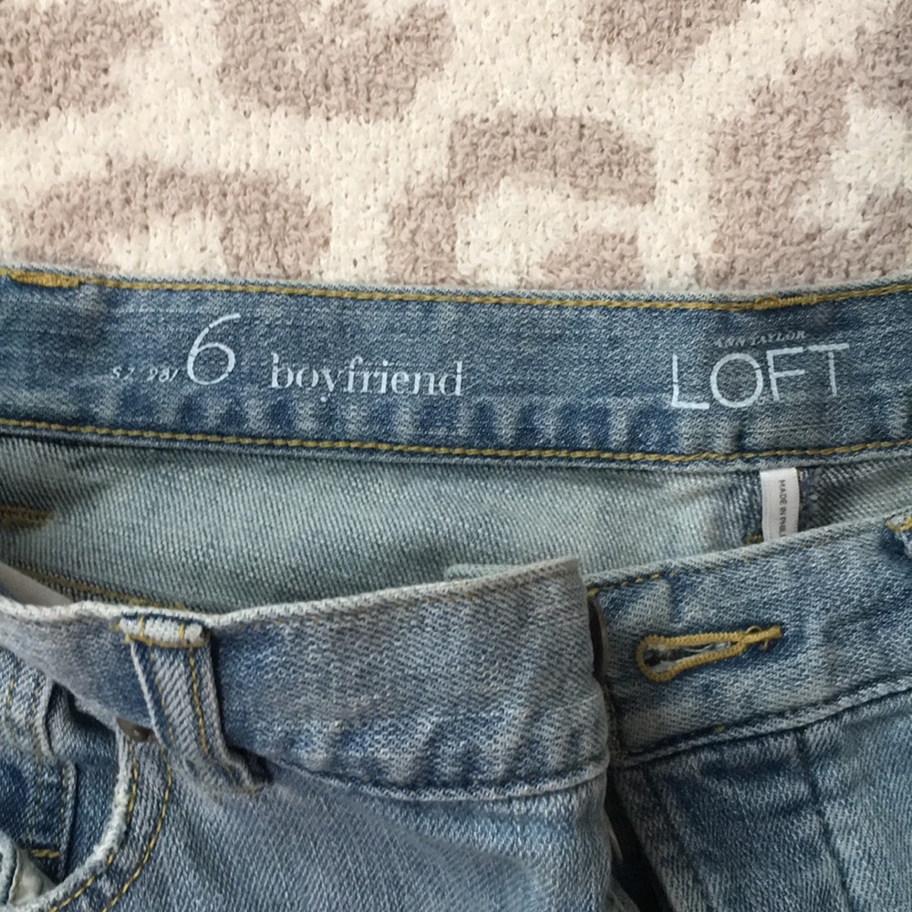Loft Cropped Boyfriend Jeans - Picture 6 of 7